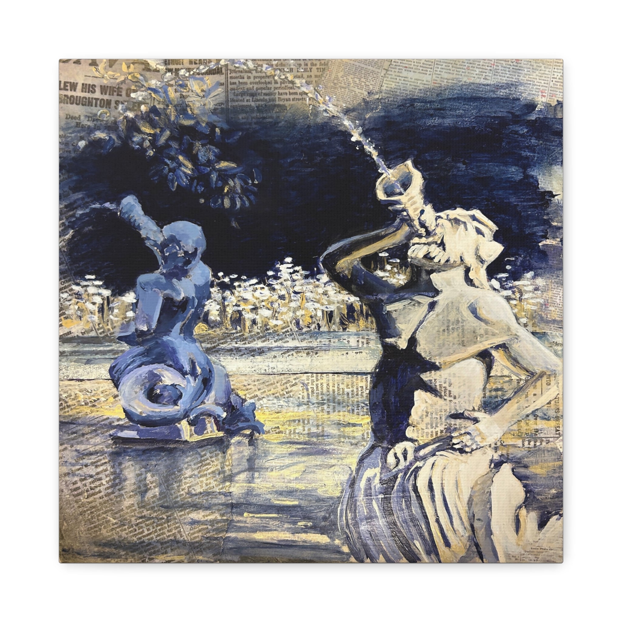 9a. Savannah's Shadows: Satyr I - Matte Canvas, Stretched, 1.25"