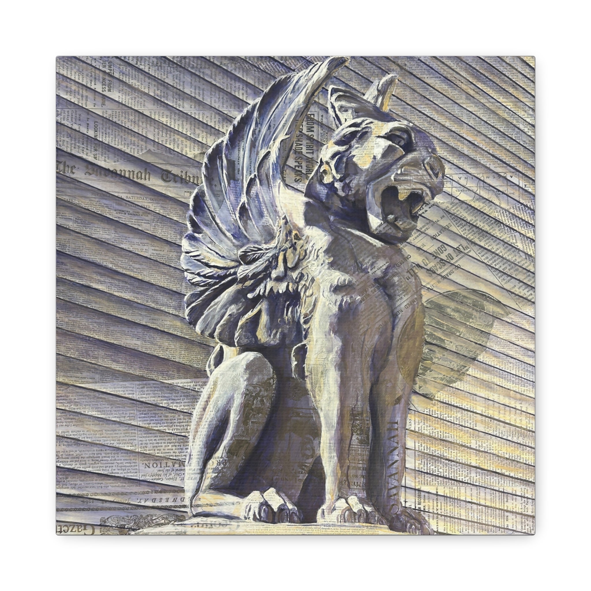 5 Savannah's Shadows: Sentinel I - Matte Canvas, Stretched, 1.25"