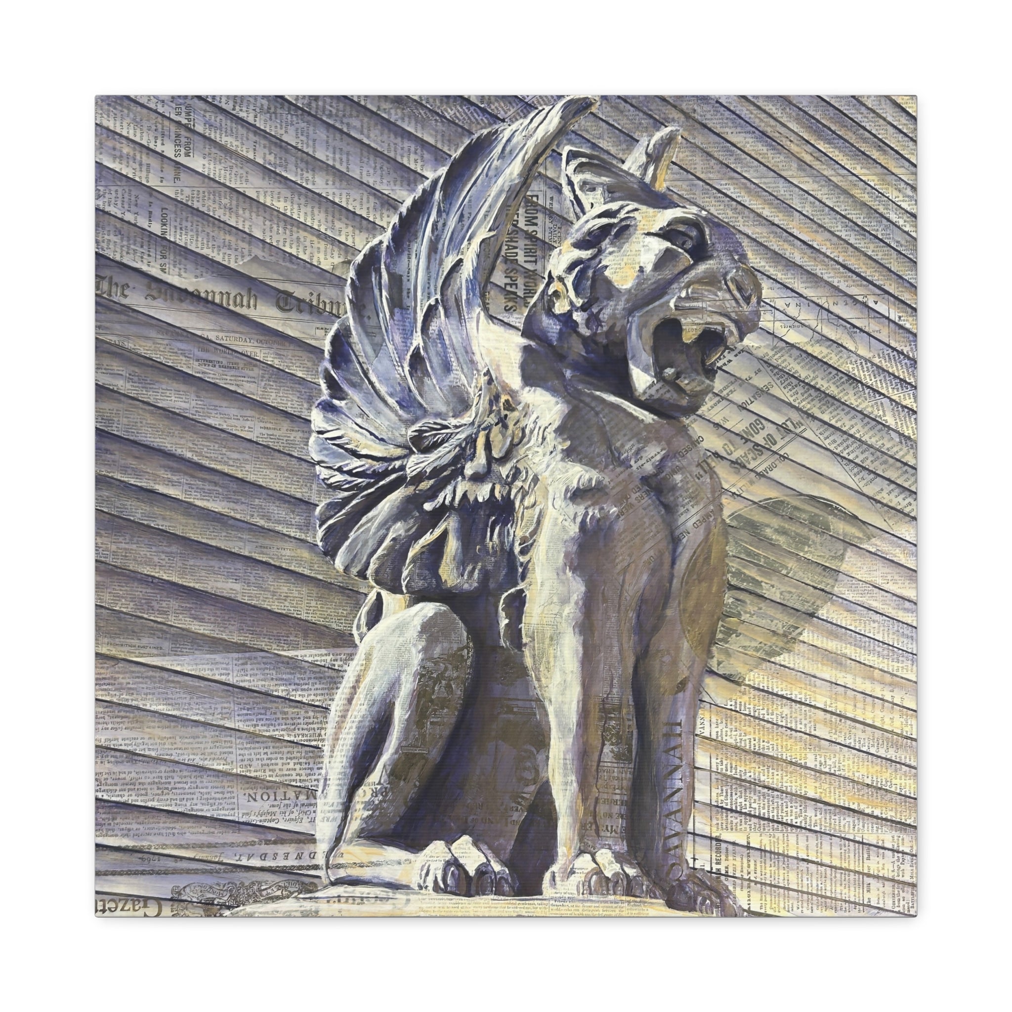 5 Savannah's Shadows: Sentinel I - Matte Canvas, Stretched, 1.25"