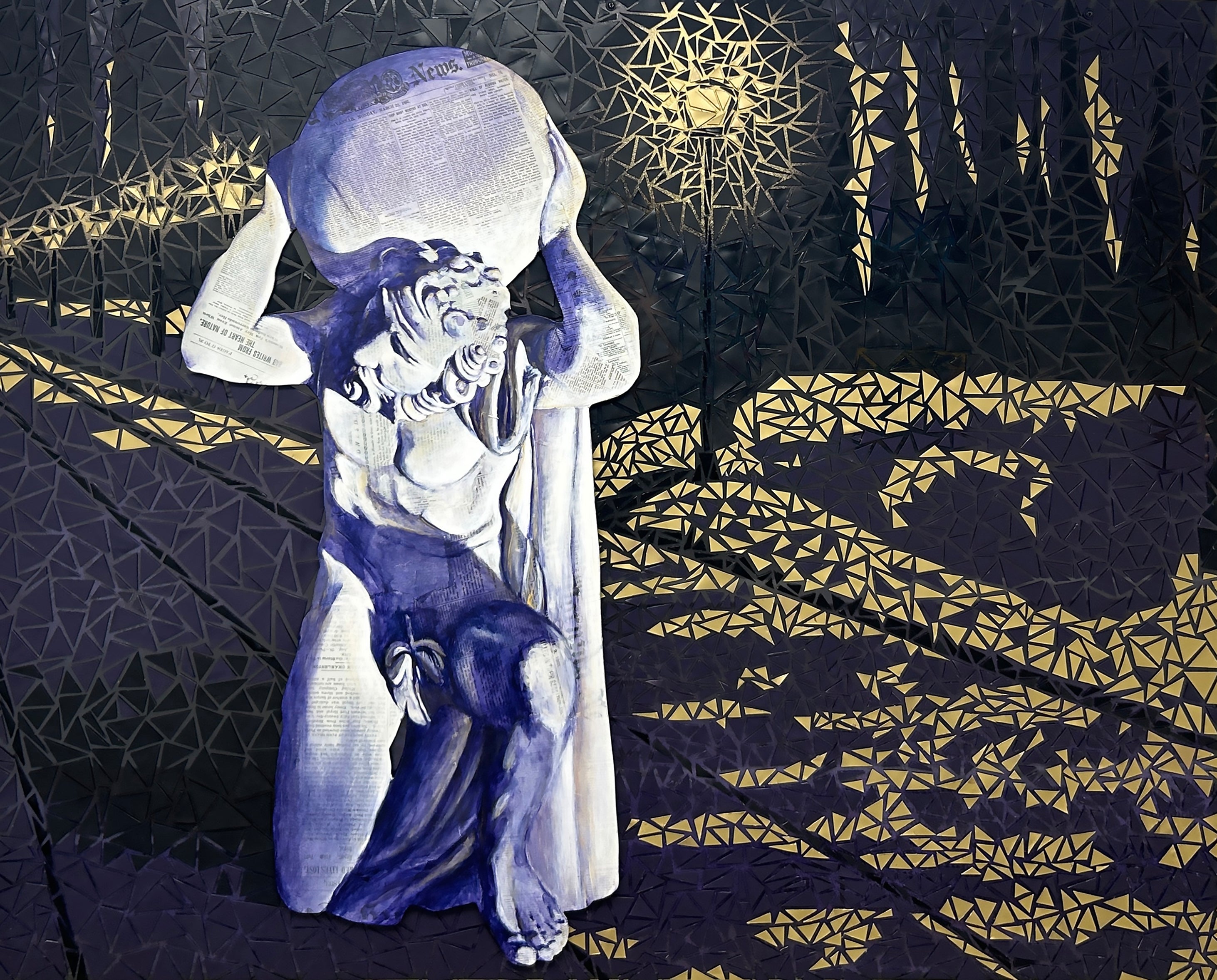 9c. Savannah's Shadows: Reuse and Redemption - Matte Canvas, Stretched, 1.25"